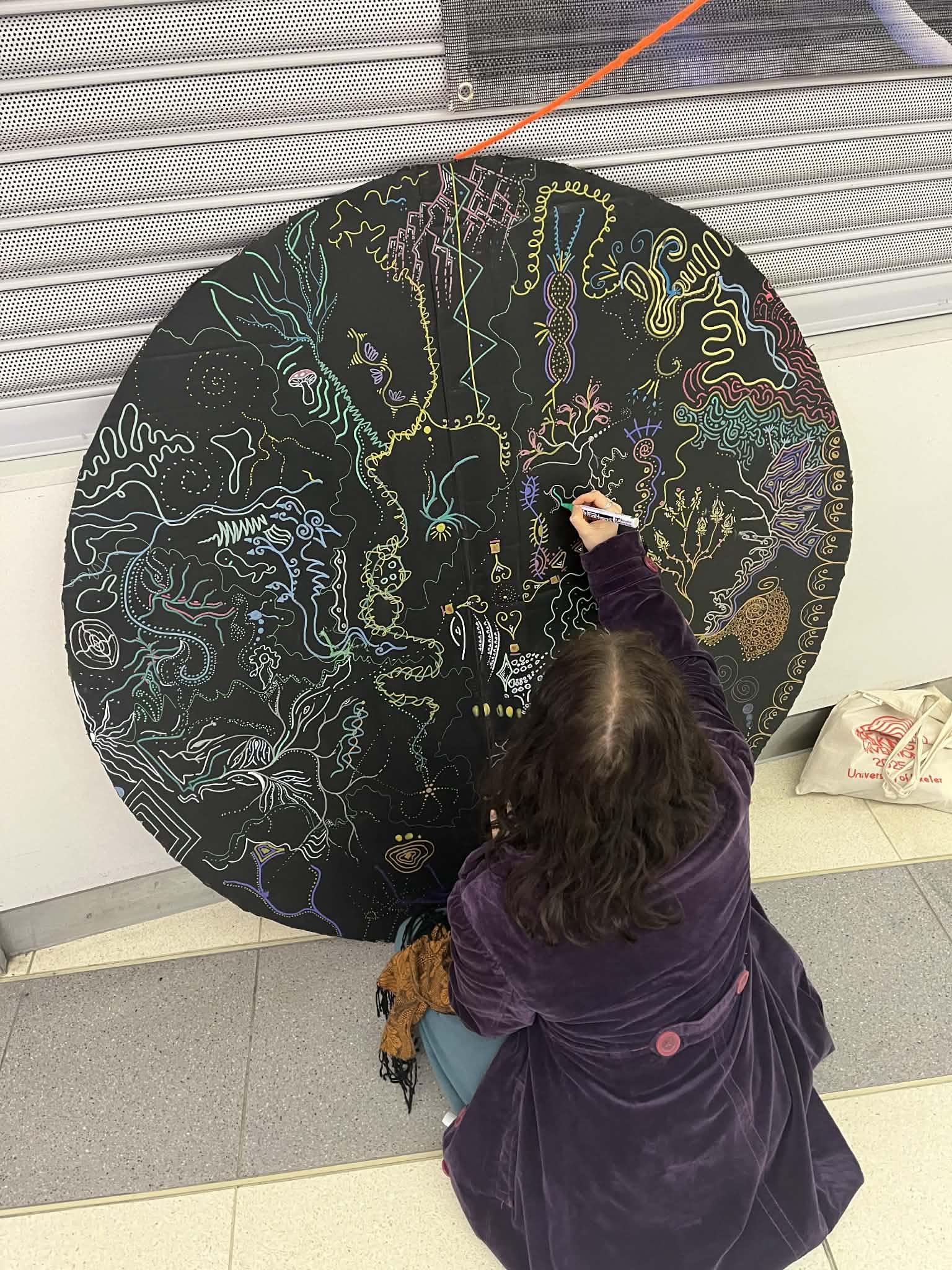 Work by an unknown artist at Breaking Convention 2025