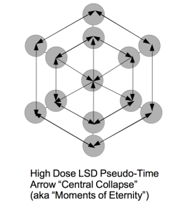 High Dose LSD may also generate a pseudo-time arrow with a central source and sink to that connects all nodes.